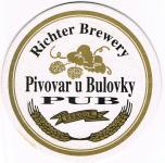 logo znacky piva Richter tacek piva Richter / pivovar pod Bulovkou