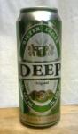 Deep original, svetle vycepni pivo vyrabene v Polsku pro obchodni retezec Lidl plechova piva Deep original