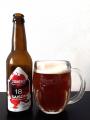 Zichovecky pivovar - Saison 18, Saison red wine barrel aged Lahev a sklenice