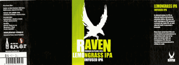 Raven - Lemongrass IPA, infused ipa etiketa