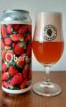 Obora - Philadelphia Sour Strawberry 10°, Sour Ale s jahodami plechovka a sklenice