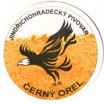 logo znacky piva Jindrichohradecky Orel (drive Cerny Orel) Tacek piva Cerny Orel - Jindrichuv Hradec