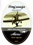 Aero Cerny pasazer 12°,  etiketa
