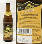 Cerna Hora - Kvasar, svetle specialni pivo s pridavkem medu lahev a etiketa 2018