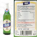 Pito, svetle nealkoholicke pivo se sladidlem lahev a etiketa