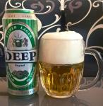 Deep original, svetle vycepni pivo vyrabene v Polsku pro obchodni retezec Lidl plechovka