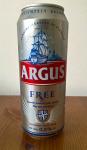 Argus Nealko, svetle nealkoholicke pivo vyrabene v Ceske republice pro retezec Lidl (pivovar neuveden) plechovka