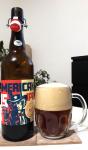 Albrecht - American IPA 15°,  lahev a sklenice