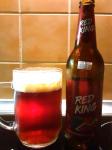 Breclav Red King,  lahev a sklenice