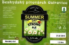 Beskydsky pivovarek - Summer Day Strong ALE,  etiketa