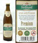 Ferdinand - svetly lezak Premium 12°, Svetly lezak Premium 12° lahev a etiketa