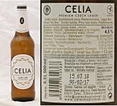 Zatec Celia, bezlepkove pivo pro osoby trpici celiakii a ty, kteri musi dodrzovat bezlepkovou dietu lahev a etiketa 2018