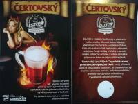 Certovsky special 14°,  etiketa Certovsky special 14°
