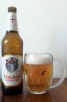 Novopacke pivo - Templarske tajemne pivo 12°,  lahev a sklenice